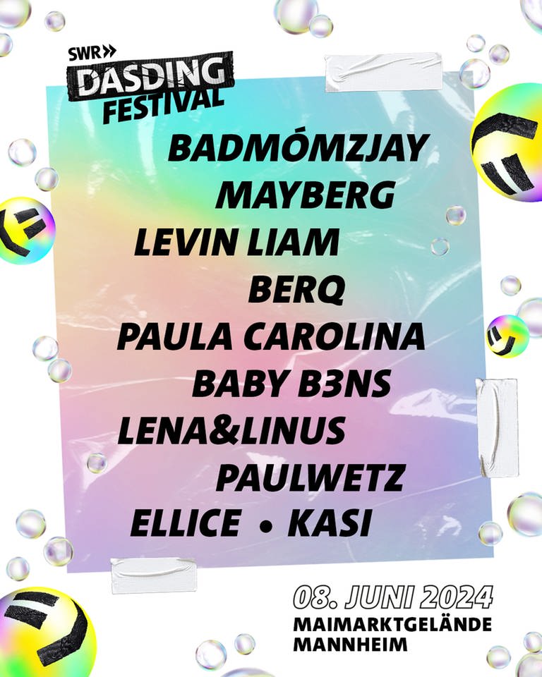 DASDING Festival 2024 Line Up (Foto: SWR DASDING)