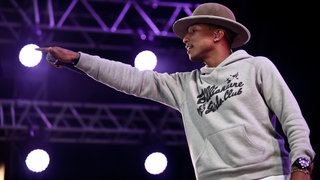 Pharrell Williams beim Openair Frauenfeld 2014