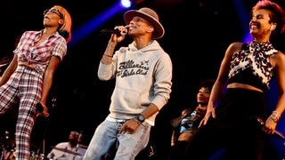 Pharrell Williams beim Openair Frauenfeld 2014