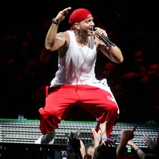Eminem bei einem seiner Konzerte.