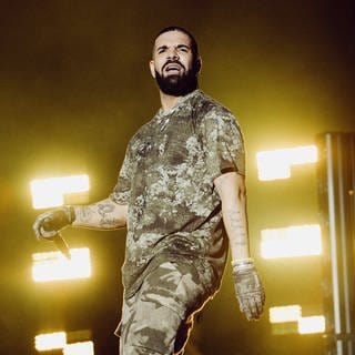 Rapper Drake bei einem Konzert.