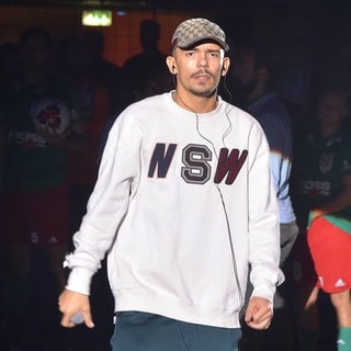 Capital Bra, Rapper, buergerlich Vladislav Balovatsky KISS CUP 2018, Promis, Sportler, Musiker und Influencer kicken fuer den guten Zweck in der Max-Schmeling-Halle in Berlin