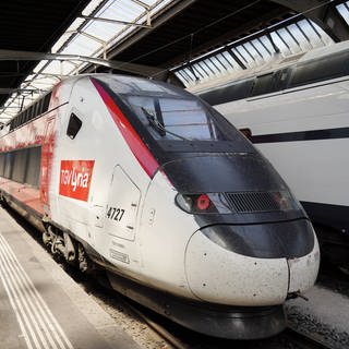 TGV im Bahnhof in Frankreich - aktuell streiken die Zugchefs bei der französischen Staatsbahn SNCF.
