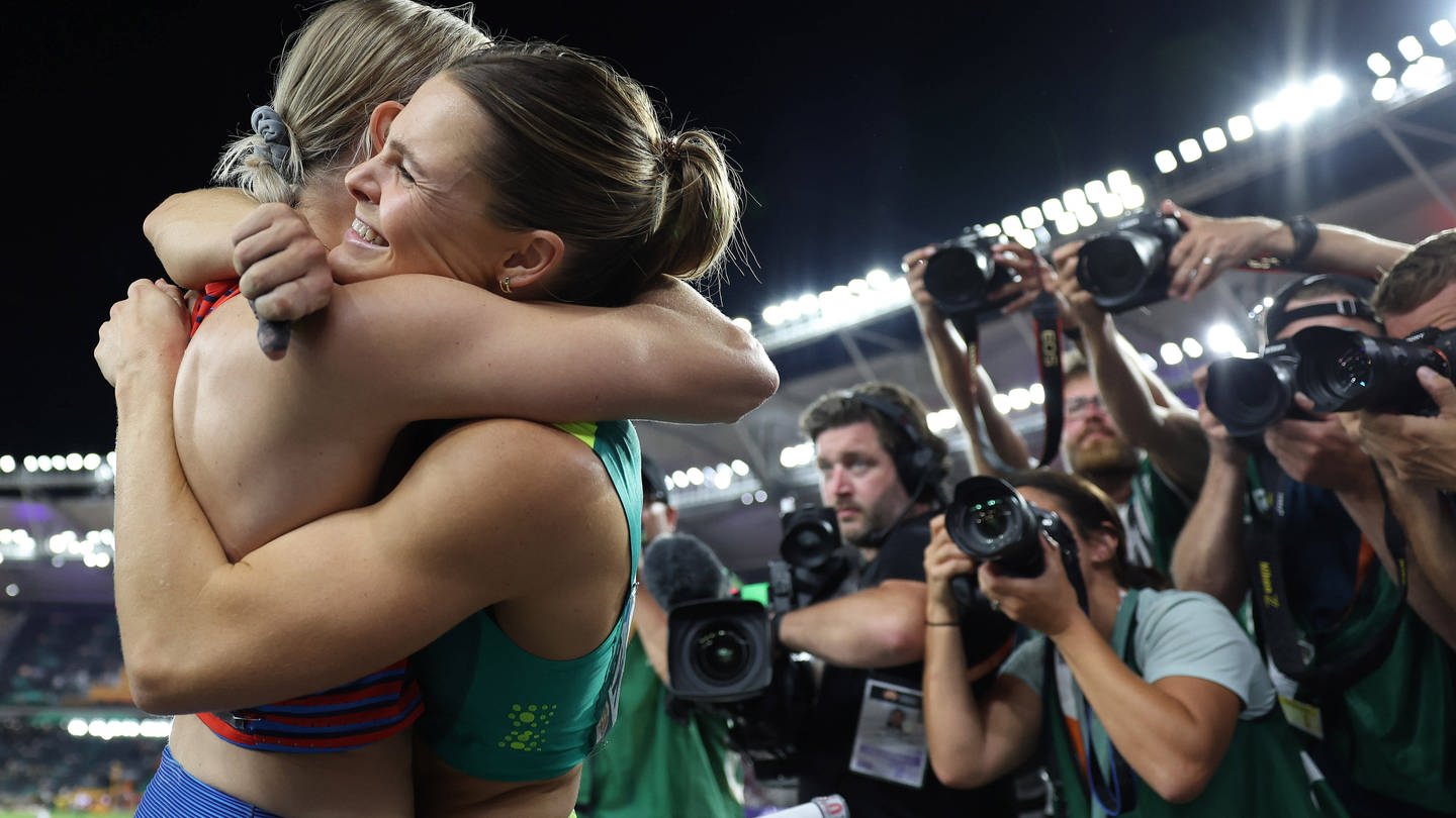 Nina Kennedy und Katie Moon bei der Leichtathletik WM