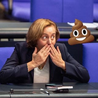 AfD-Politikerin Beatrix von Storch mit Poop-Emoji