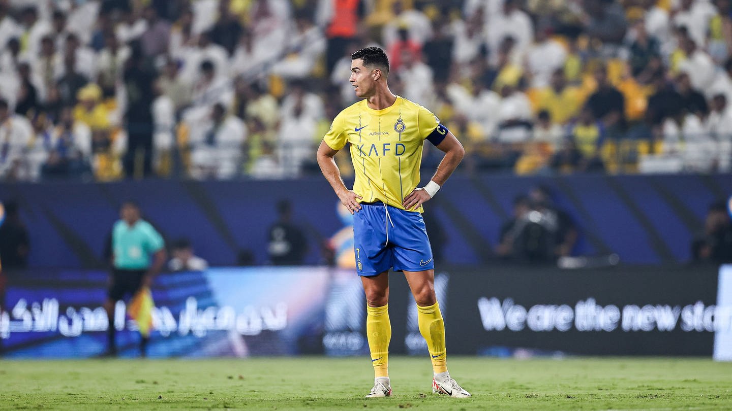 Cristiano Ronaldo beim Spiel seines Vereins Al-Nassr FC gegen Abha FC.