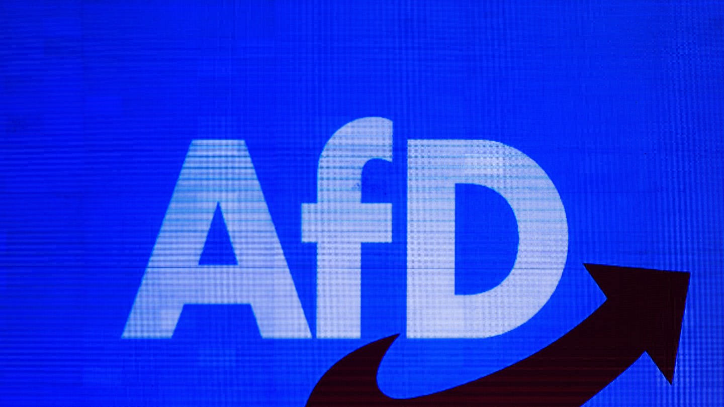 AfD Logo auf Leinwand