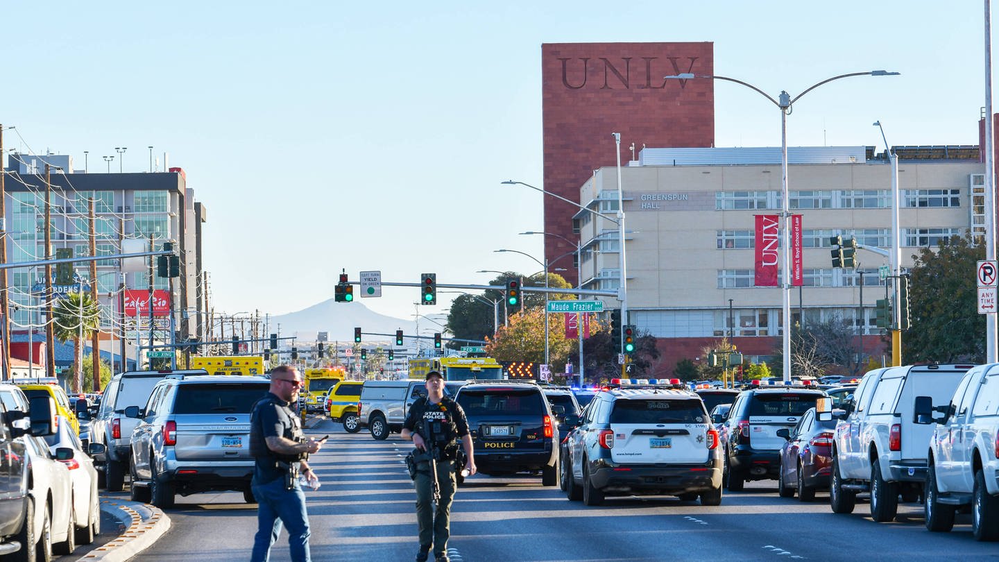 In Las Vegas kam es an einer Universität zu Schüssen. Mindestens drei Menschen sind gestorben.