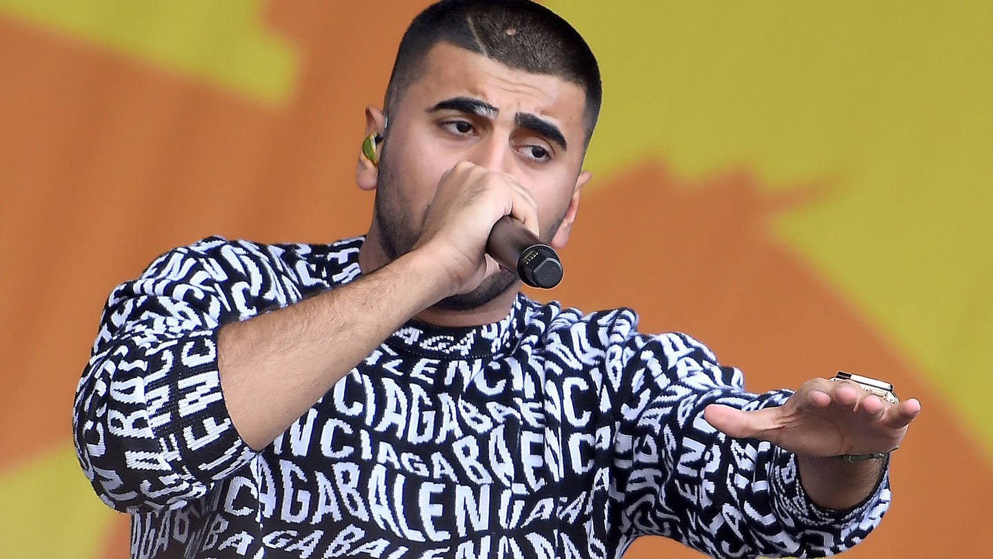 08.09.2019, xlakx, Entertainment Musik,Lollapalooza Berlin 2019 emspor, v.l.Rapper Eno (Ensar Albayrak) steht beim zweitaegigen Musikfestival Lollapalooza 2019 auf dem Gelaende des Olympiaparks auf der Buehne Berlin