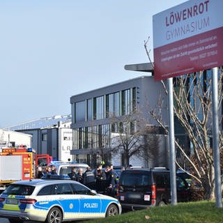 Großeinsatz der Polizei am Löwenrot-Gymnasium in St. Leon-Rot