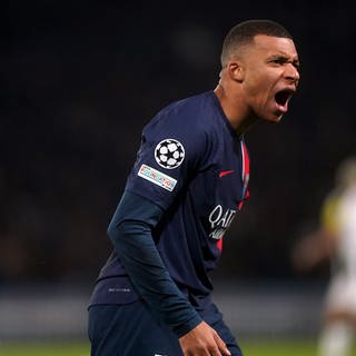 Kylian Mbappe von Paris Saint-Germain. Er will angeblich zu Real Madrid wechseln.