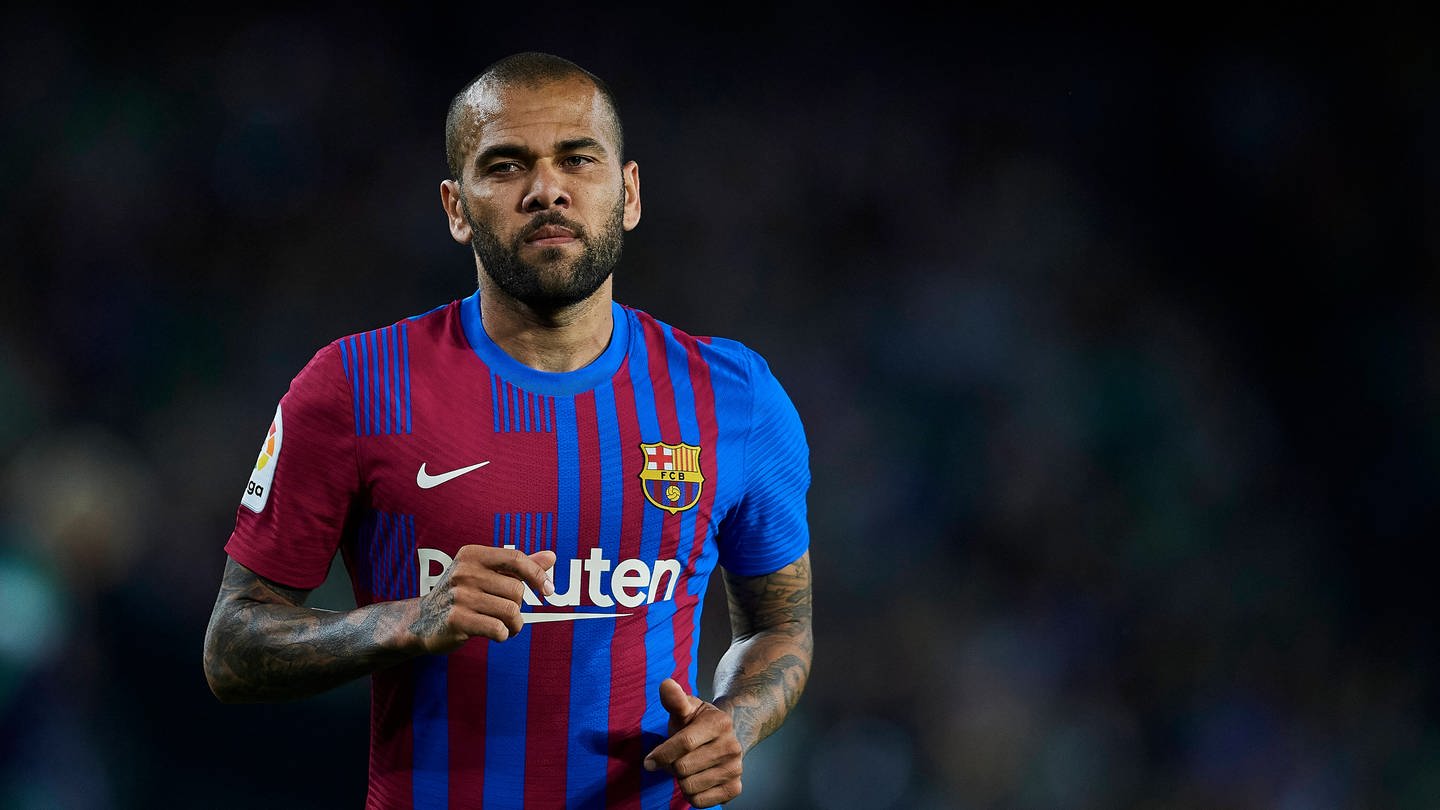 Dani Alves beim Spiel des FC Barcelona am 7. Mai 2022.