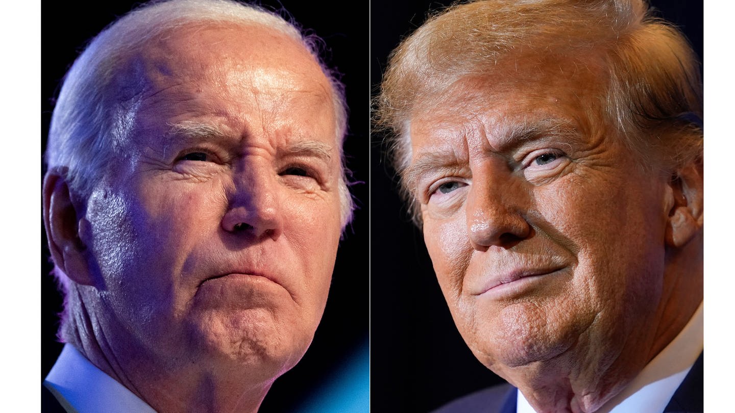 Donald Trump und Joe Biden werden wahrscheinlich 2024 im US-Präsidenschatswahlkampf antreten