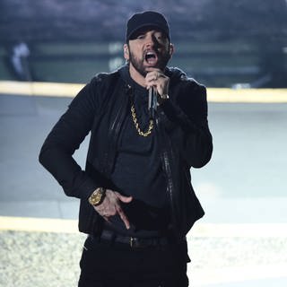 Eminem bei einem Auftritt 