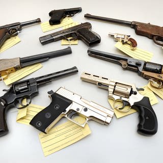 In Rheinland-Pfalz und Baden-Württemberg sind Hunderttausende Waffen im Privatbesitz.