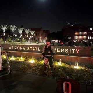 Polizei bei den Pro-Palästine-Protesten an der Arizona State University