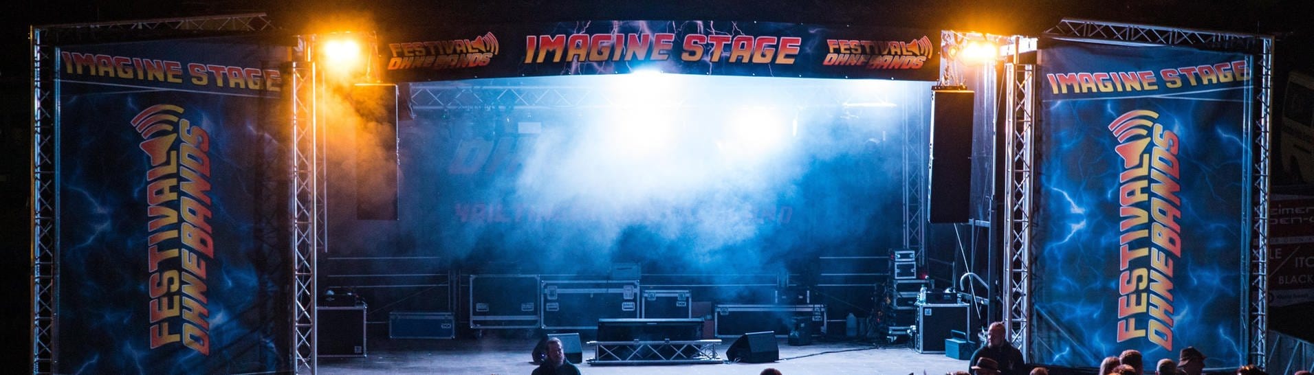 Das undatierte Foto des Veranstalters zeigt die sogenannte Imagine Bühne auf dem "Festival ohne Bands" in Dürmentingen-Hailtingen.