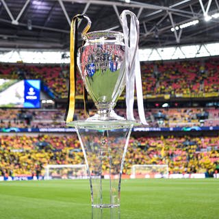 Der Champions-League-Pokal vor dem Finale.