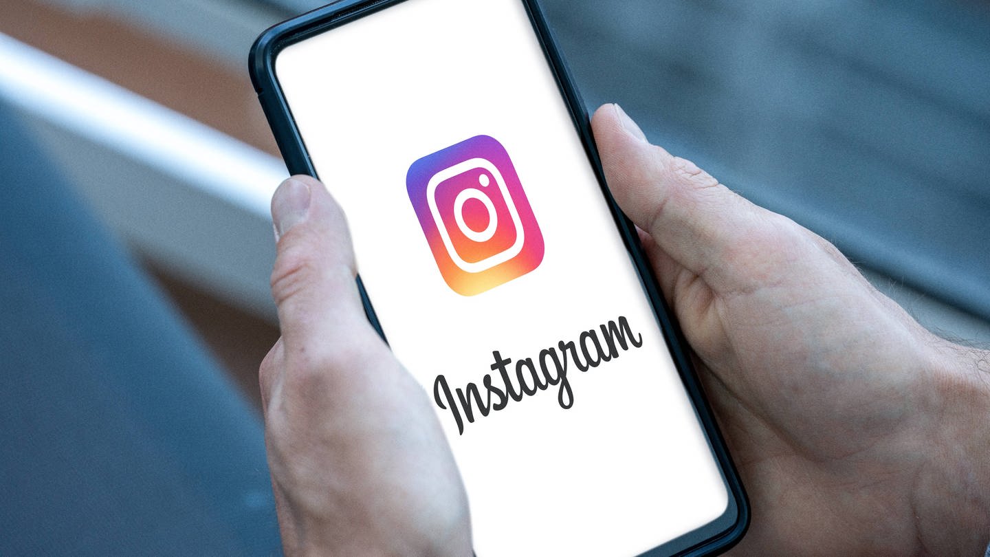 Instagram Logo auf einem Handy