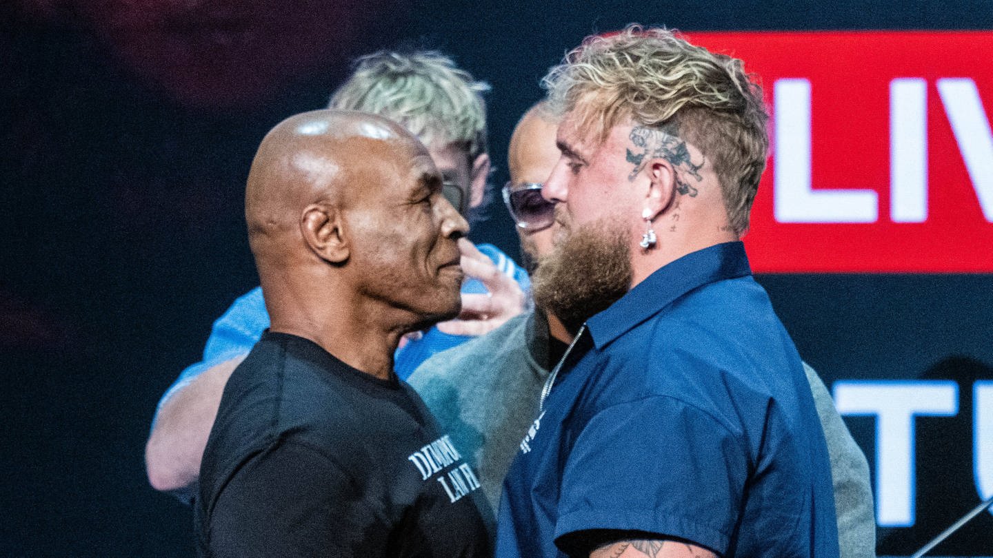 Face-Off zwischen Mike Tyson und Jake Paul