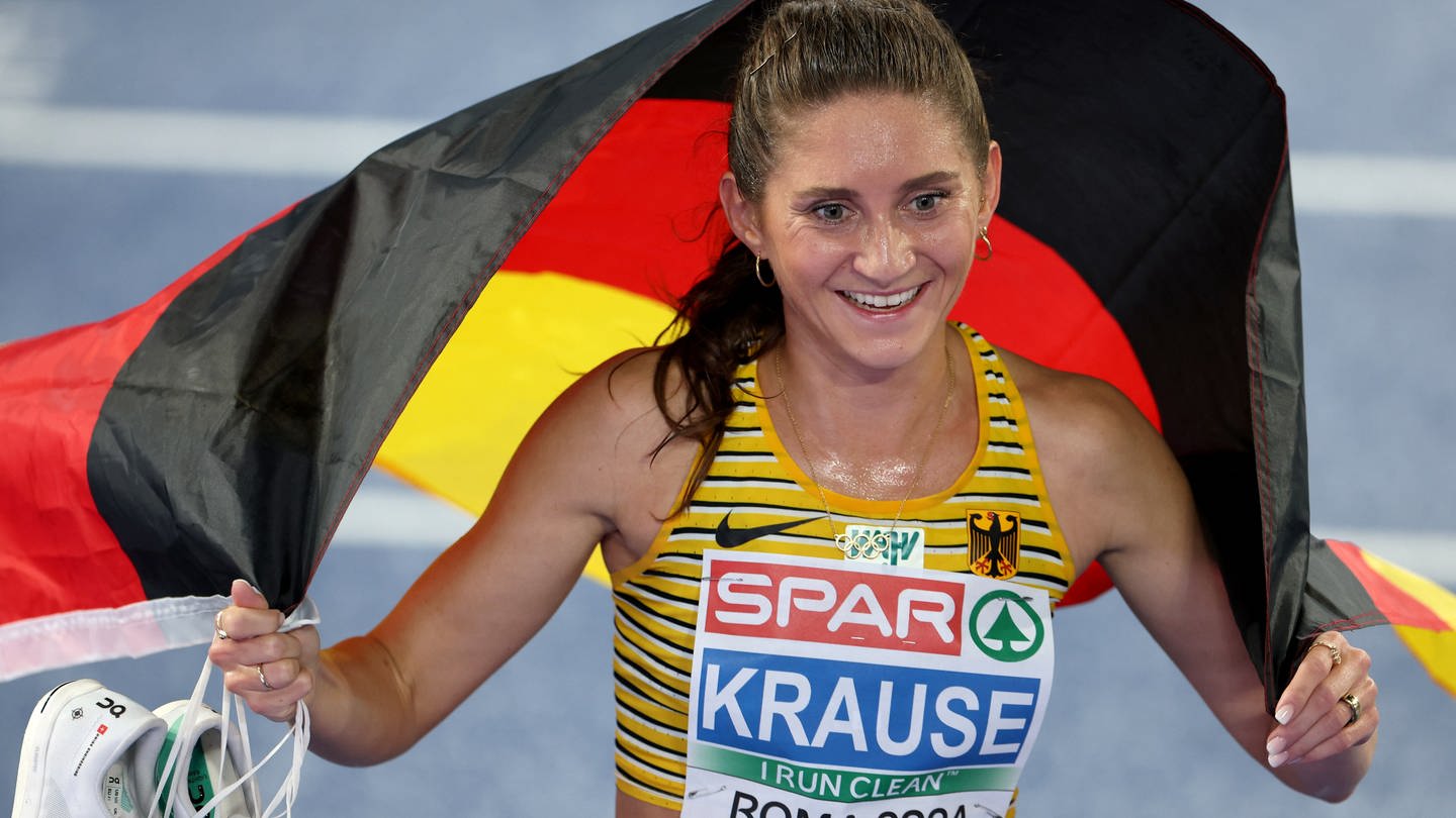 Gesa Krause holt Silber bei der Leichtathletik EM