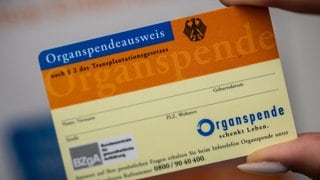 Eine Frau hält einen Organspendeausweis in die Kamera. Aktuell wird in der Politik wieder über die Widerspruchslösung diskutiert.