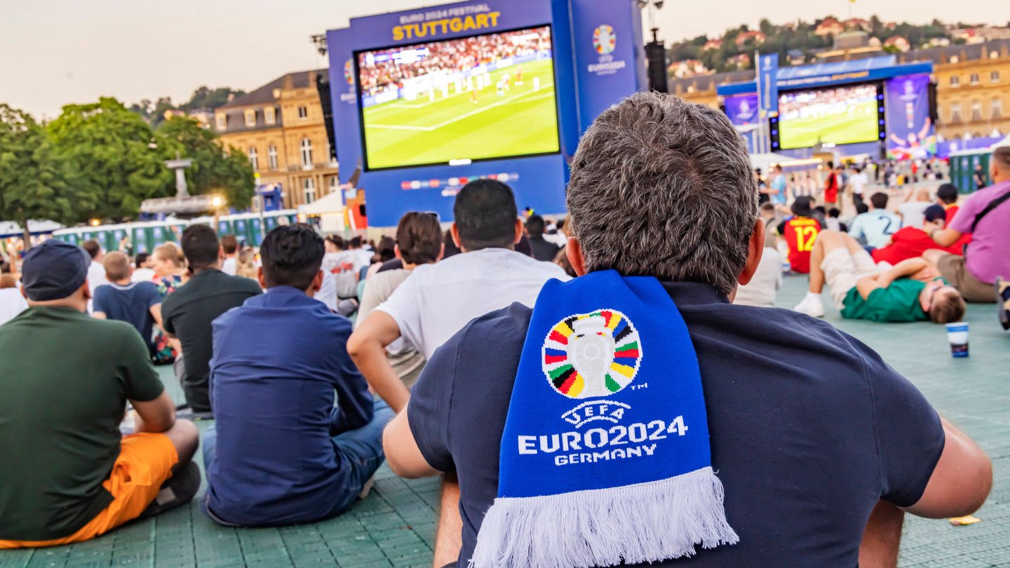 Europameisterschaft 2024: Public Viewing in Stuttgart.