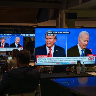 TV-Duell in den USA: Präsident Joe Biden und Ex-Präsident Donald Trump vor der US-Wahl