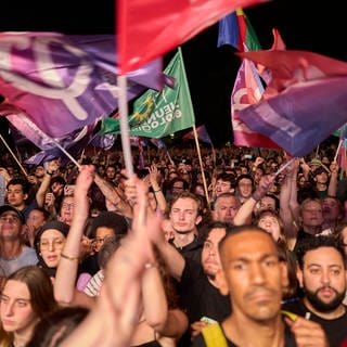 Kundgebung und Proteste gegen Rechts in Frankreich