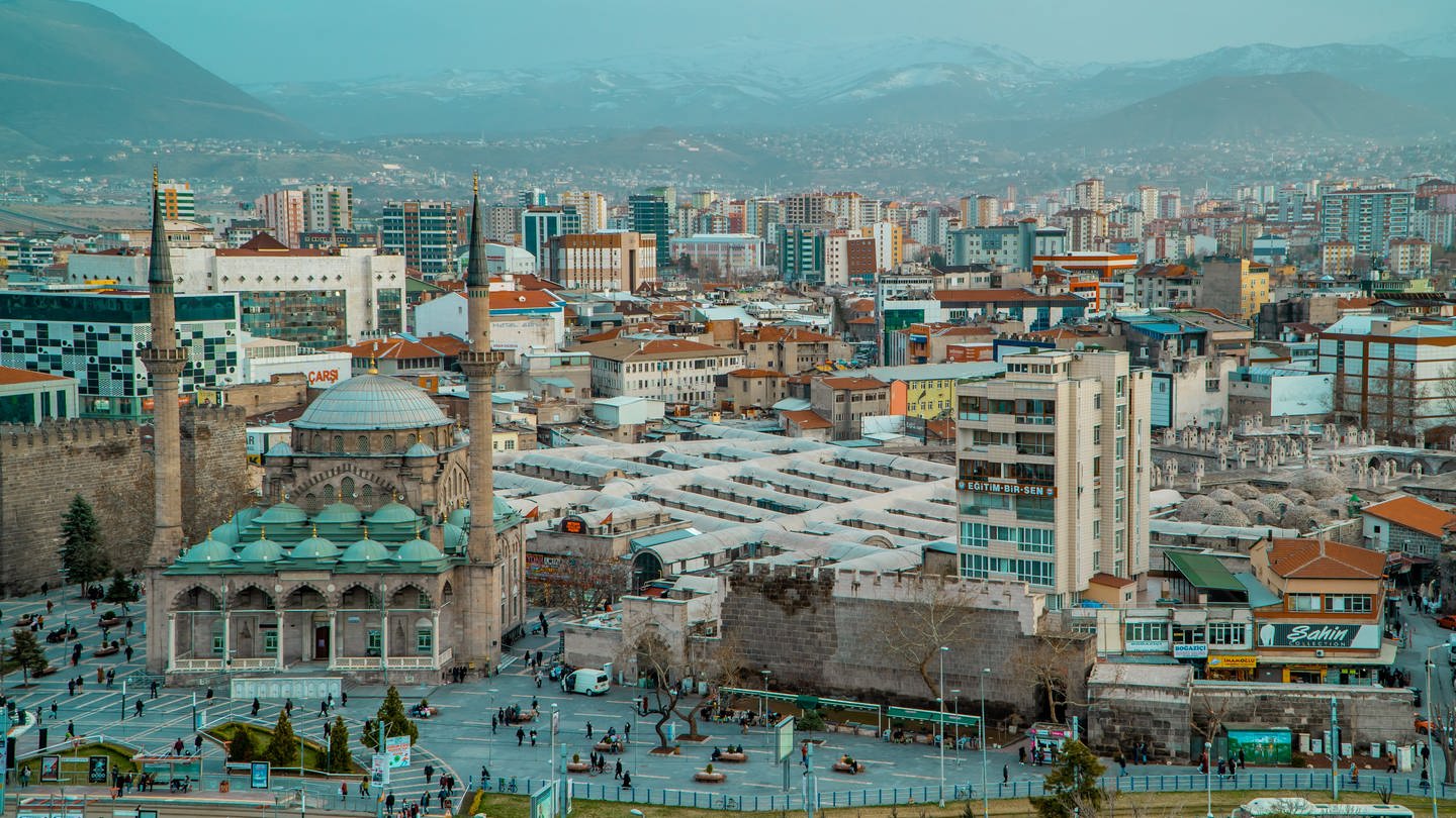 Die türkische Stadt Kayseri.