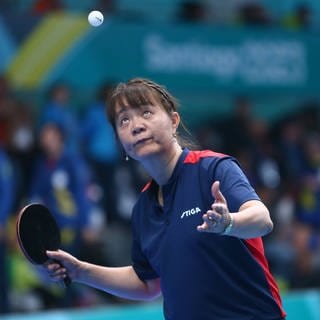 Zhiying "Tania" Zeng beim Finale der Panamerikanischen Spiele 2023