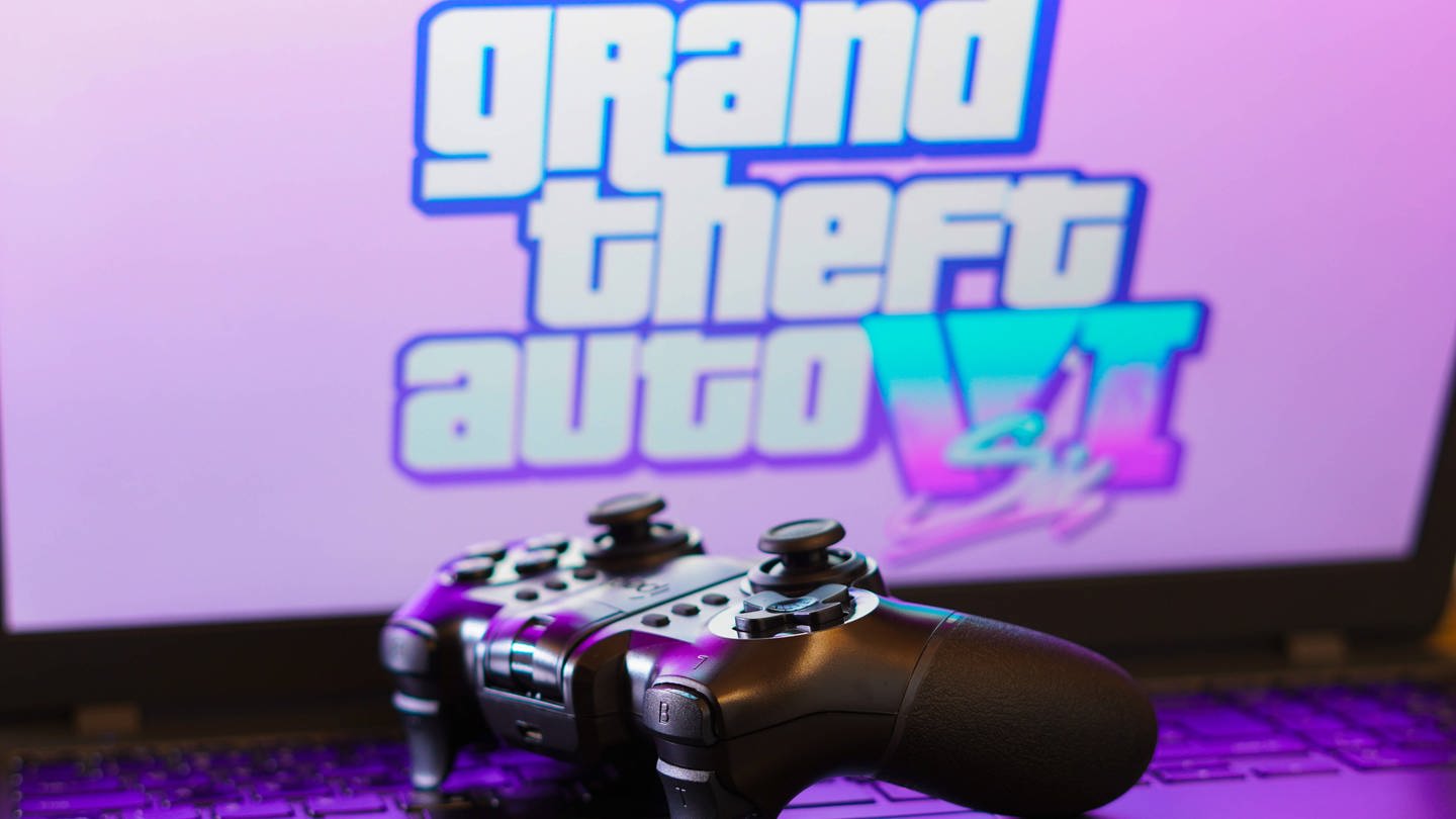 GTA 6 Logo mit Playstation-Controller