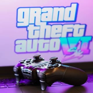 GTA 6 Logo mit Playstation-Controller
