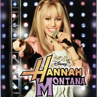 Eine Werbung zur Serie Hannah Montana 