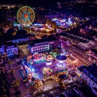 Die Säubrennerkirmes in Wittlich bei Nacht