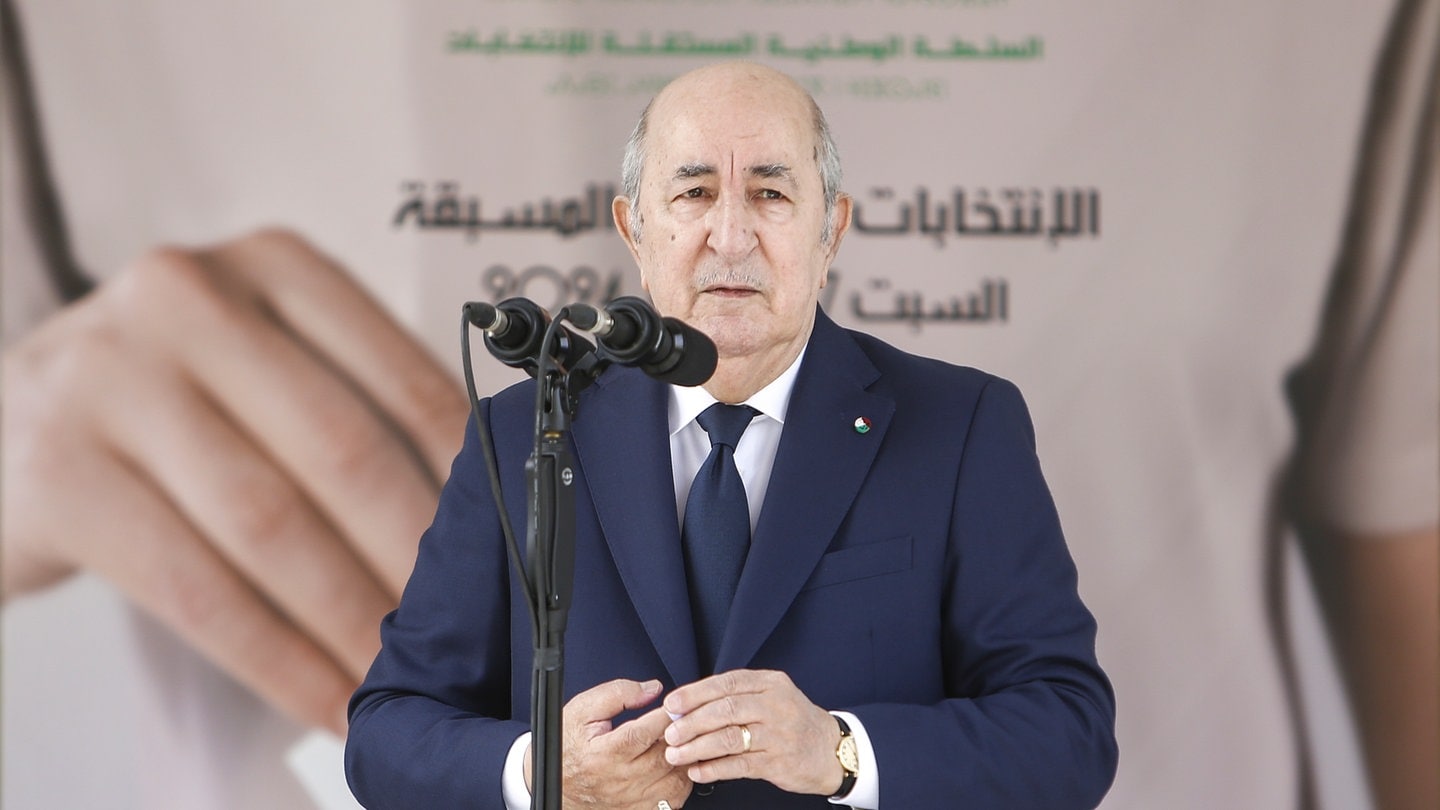 Abdelmadjid Tebboune, Präsident von Algerien und Kandidat für die Wiederwahl