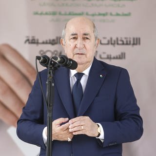 Abdelmadjid Tebboune, Präsident von Algerien und Kandidat für die Wiederwahl