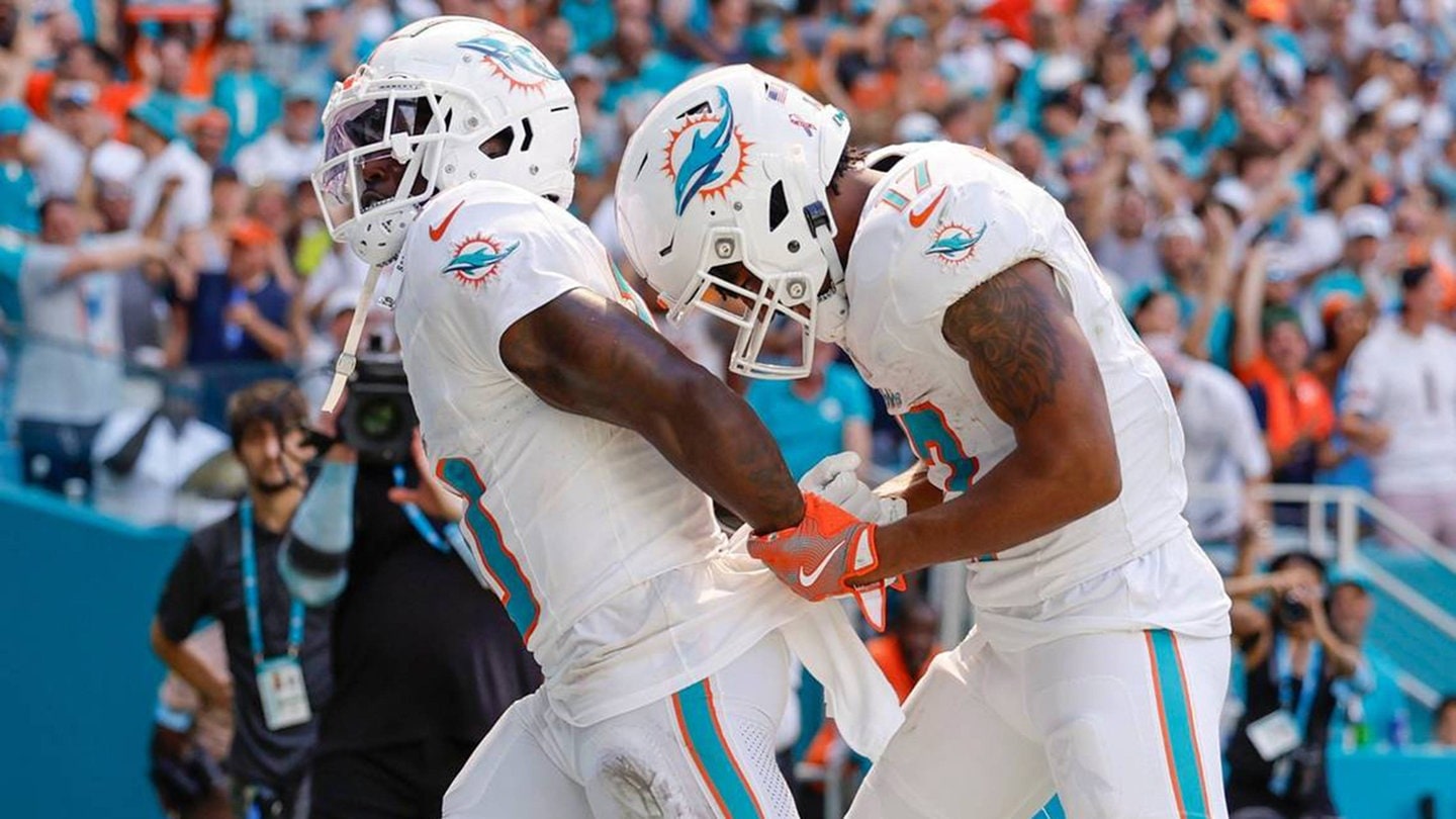 Tyreek Hill beim Spiel Miami Dolphins vs Jacksonville Jaguars