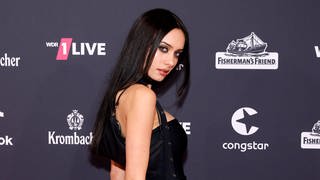 Influencerin Kayla Shyx bei der 23. Verleihung der 1Live Krone 2022 in der Jahrhunderthalle. 