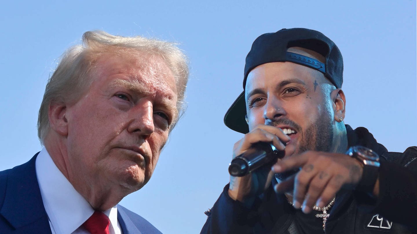 Donald Trump und Nicky Jam Collage