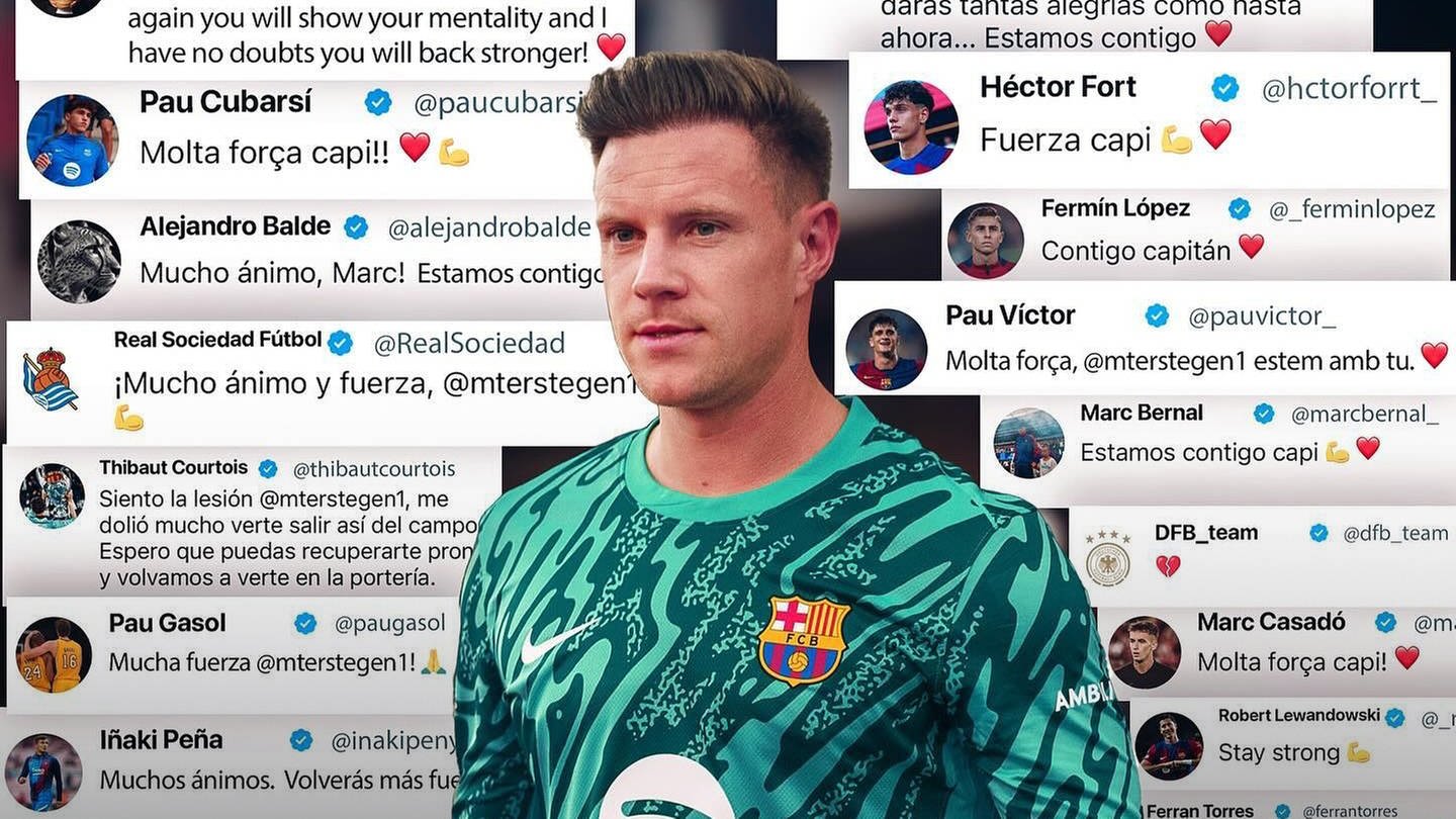 Marc-André ter Stegen hat sich nach seinem Horror-Unfall auf Instagram gemeldet und sich für den Support bedankt