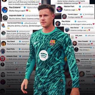 Marc-André ter Stegen hat sich nach seinem Horror-Unfall auf Instagram gemeldet und sich für den Support bedankt