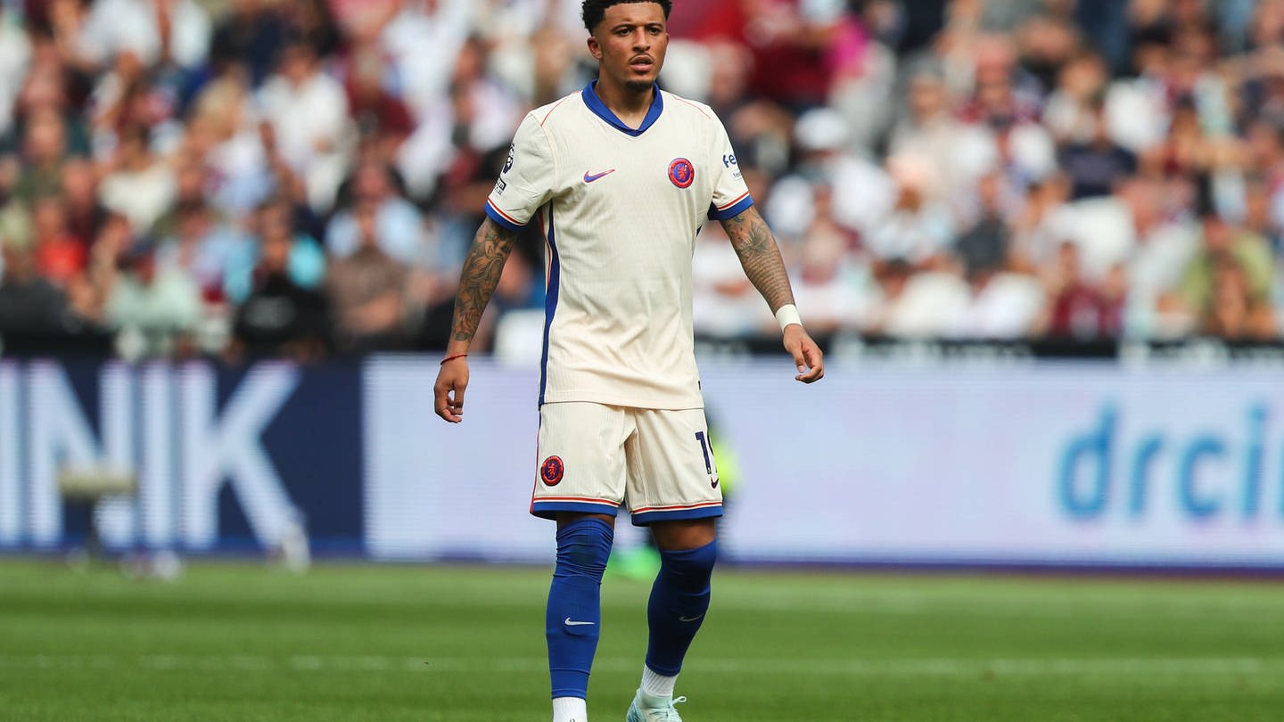 Jadon Sancho vom FC Chelsea beim Premier-League-Spiel gegen West Ham United.