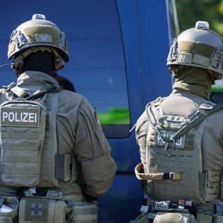 Polizisten bei einem SEK-Training in Hannover.