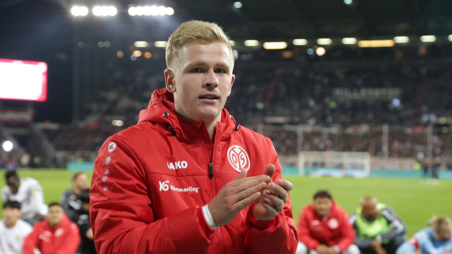 DFB: Mainz 05-Stürmer Jonathan Burkardt