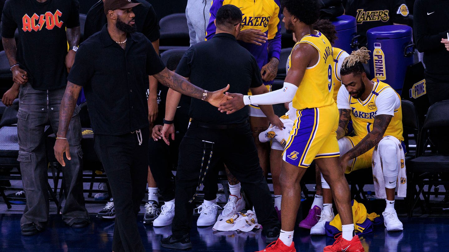 LeBron James und sein Sohn zusammen bei den Lakers