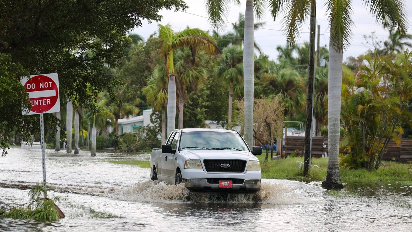 USA: Im Bundesstaat Florida hat der Hurricane Milton erheblichen Schaden angerichtet. Einige Menschen kamen ums Leben.