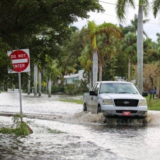 USA: Im Bundesstaat Florida hat der Hurricane Milton erheblichen Schaden angerichtet. Einige Menschen kamen ums Leben.