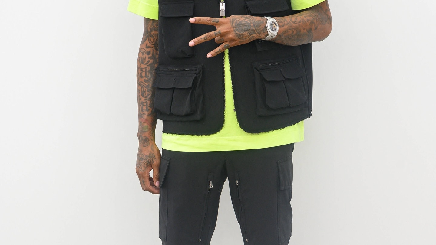 Rapper Lil Durk bei einer Givenchy Fashion Show