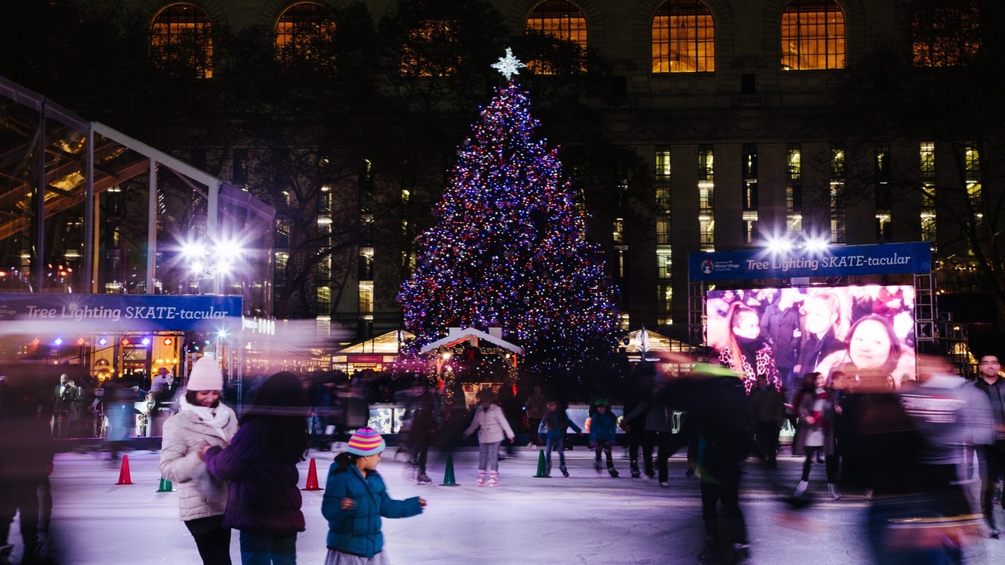 Eisbahn in New York - Schüler schafft es mit einer Petiton die Weihnachtsferien zu verschieben